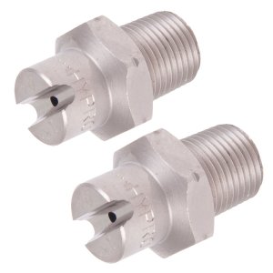 2 x 1/8" 15&deg; Fan 035 size - 275 Bar / 3990 Psi Nozzles, Stainless Steel