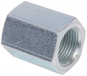 3/8" BSP Female to 3/8" BSP  Female Plated Steel Barrel Nipple / Adaptor