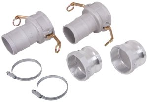 4" Aluminium Cam Lever Quick Release Hose Connection Kit