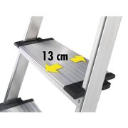 Hailo L80 Comfortline 3 Step Aluminium Step Ladder with Utility Platform