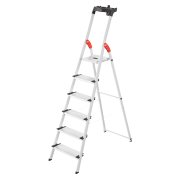 Hailo L80 Comfortline 6 Step Aluminium Step Ladder with Utility Platform