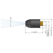 Mecline TPL250 Rotating Turbo Nozzle - 053 - 1/4" Female Inlet