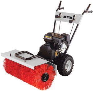 Lumag KM800 800mm Professional 3-in-1 Petrol Road Brush - Includes Plow and Collection Box