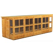 Power 18x6 Pent Potting Shed - Double Door