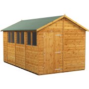 Power 14x8 Apex Garden Shed - Single Door