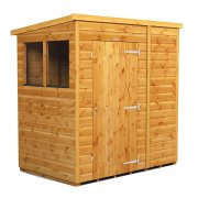Power 6x4 Pent Garden Shed - Single Door