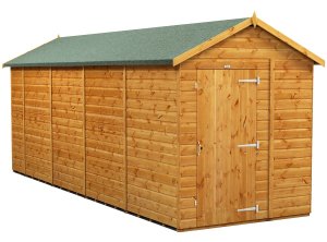 Power 18x6 Apex Garden Shed Windowless