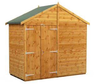 Power Apex 4x8 Garden Shed Windowless Double Doors