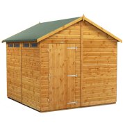 Power 8x8 Apex Secure Garden Shed - Single Door