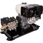 Skid Mounted E100-1012 Interpump Honda GX390 Petrol Engined Pump Unit - 15Lpm - 250 Bar / 3625 Psi