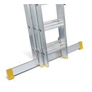 Lyte NELT335  Professional Trade 3 Section Extension Ladder 3&times;12 Rung