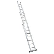 Lyte NGT320 Industrial EN131-2 Professional 3 Section Extension Ladder 3&times;7 Rung