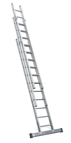 Lyte NGT330 Industrial EN131-2 Professional 3 Section Extension Ladder 3&times;11 Rung