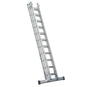 Lyte NGT330 Industrial EN131-2 Professional 3 Section Extension Ladder 3&times;11 Rung
