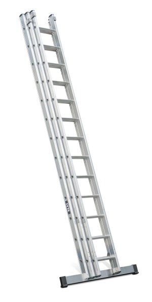 Lyte NGT335 Industrial EN131-2 Professional 3 Section Extension Ladder 3&times;13 Rung