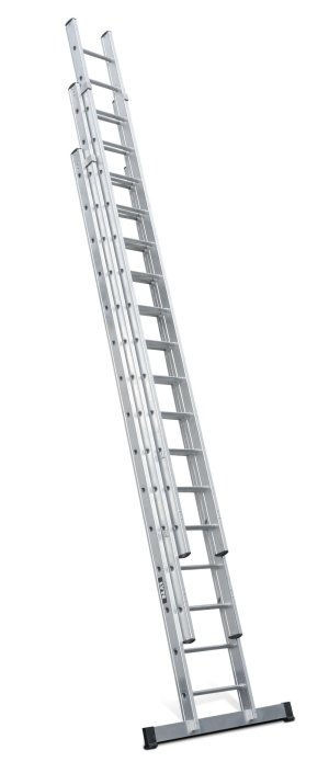 Lyte NGT340 Industrial EN131-2 Professional 3 Section Extension Ladder 3&times;15 Rung