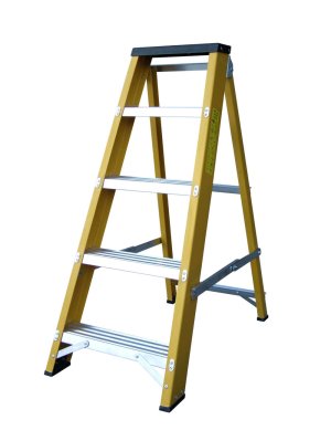Lyte NGFBB5 Heavy Duty Professional Glassfibre Swingback Step 5 Tread Certified to EN131-2