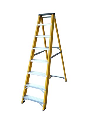 Lyte NGFBB8 Heavy Duty Professional Glassfibre Swingback Step 8 Tread Certified to EN131-2