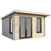 12x10 Power Pent Log Cabin | Scandinavian Timber