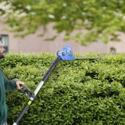 Hyundai HYPHT550 550W 450mm Long Reach Corded Electric Pole Hedge Trimmer / Pruner