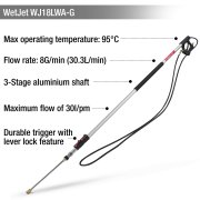 WetJet WJ18LWA-G 5.5m / 18ft Aluminium High Pressure Telescopic Lance