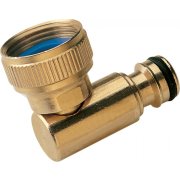 Brass Garden Hose 90&deg; Swivel QR Adaptor