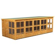 Power 20x8 Pent Potting Shed - Double Door