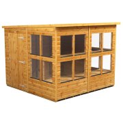 Power 8x8 Pent Potting Shed - Single Door