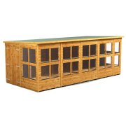 Power 18x8 Pent Potting Shed - Double Door