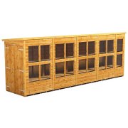 Power 18x4 Pent Potting Shed - Double Door