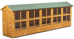 Power 20x4 Apex Potting Shed - Double Door