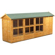 Power 16x4 Apex Combined Potting Shed with 4ft Storage Section