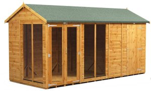 Power 14x6 Apex Summer House with 4ft Side Store
