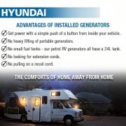 Hyundai HY3500RVi 3.5kw Motorhome RV Petrol Inverter Generator