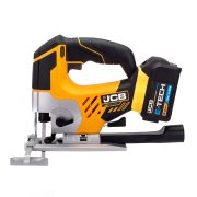 JCB 18JS-5 KIT 18V Cordless Jigsaw, 2x 5.0Ah Batteries and Fast charger in Hard Case