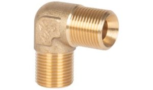90&deg; Elbow fitting, 3/8 BSP Male to  3/8" BSP Male