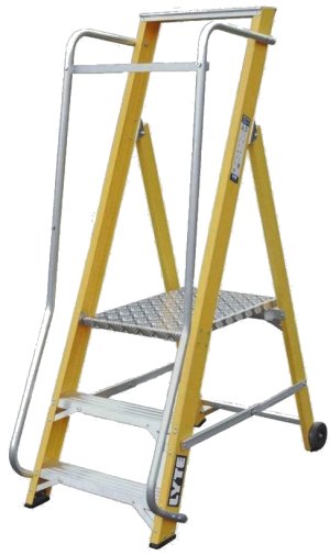Lyte NYFWP3 Glassfibre Widestep Lightweight 3 Tread Ladder