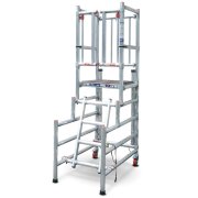 LytePod LP12 Podium Steps with Side Rails - up to 1.225m Platform Height