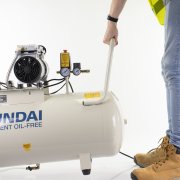 Hyundai HY275100 1500w 2HP 100 Litre Oil Free Silenced Electric Air Compressor -10.6 CFM