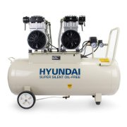 Hyundai HY2150100 3kW 4HP 100 Litre Oil-Free Silenced Electric Air Compressor  - 22 CFM