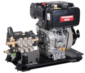 Skid Mounted E100-1047 Interpump Yanmar L100V Diesel Engined Pump Unit - 30lpm - 100Bar / 1450 Psi