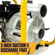 JCB WP80T 80mm / 3&rsquo;&rsquo; 7.5hp 224cc Petrol Trash Water Pump - 1000lpm