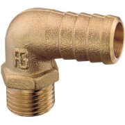 90&deg; 20mm Hose Barb - with 1/2" BSPM Thread