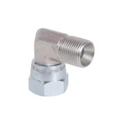 90&deg; Elbow swivel fitting, 1/2" BSP Female to 1/2" BSP Male - 380 Bar / 5510 Psi