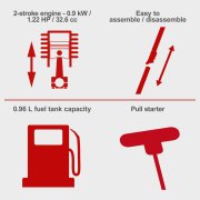 Scheppach MFH3300-4P 4-in-1 32.6cc Petrol Multi-Tool