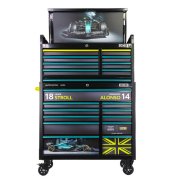 Aston Martin Aramco Formula One&reg; Team x JCB Roller Cabinet and Top Tool Chest Stack
