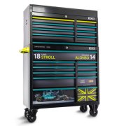 Aston Martin Aramco Formula One&reg; Team x JCB Roller Cabinet and Top Tool Chest Stack