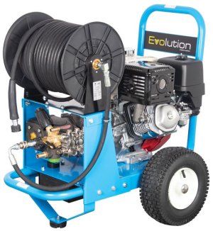 Evolution 2 E2T21200PHE-HR Honda GX390 Electric Start 200 Bar / 2900 Psi Pressure Washer + 40m Hose and Reel