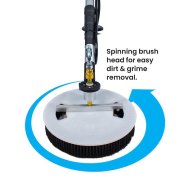 Aquaspray Rotary Solar Panel / Roof Cleaning Brush With 18ft Telescopic Lance