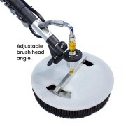 Aquaspray Rotary Solar Panel / Roof Cleaning Brush With 18ft Telescopic Lance